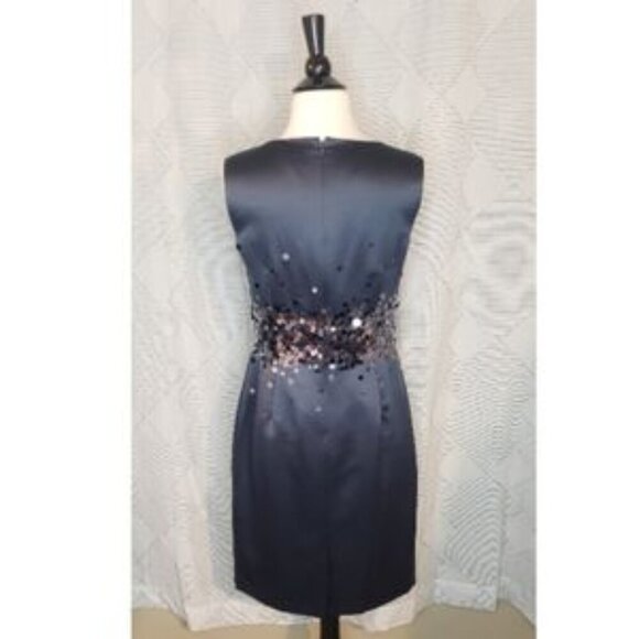 Calvin Klein ~ Sparkle Dot Grey Dress ~ Size 8 - Picture 2 of 4
